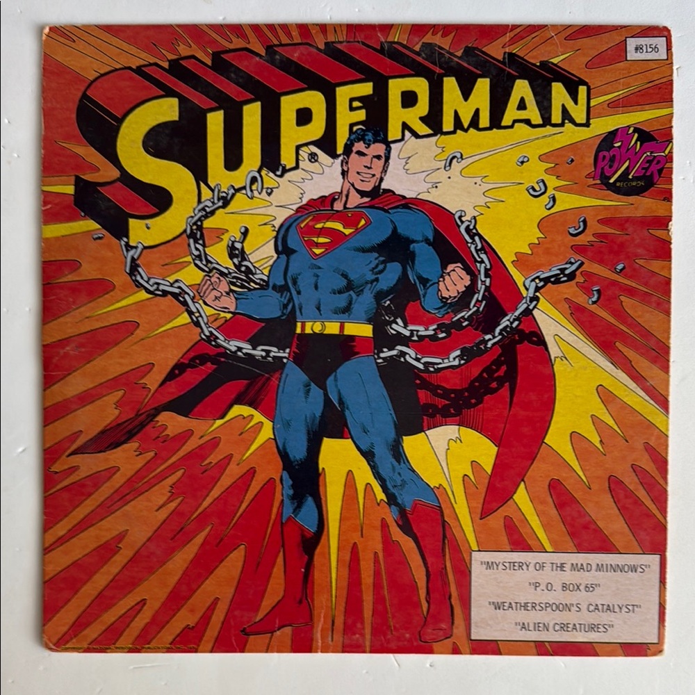 Vintage Superman Record Album 12 inch Vinyl LP DC Comics
